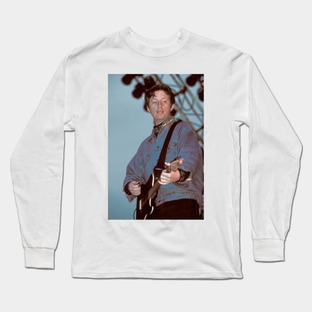 Billy Bragg Photograph Long Sleeve T-Shirt by Concert Photos